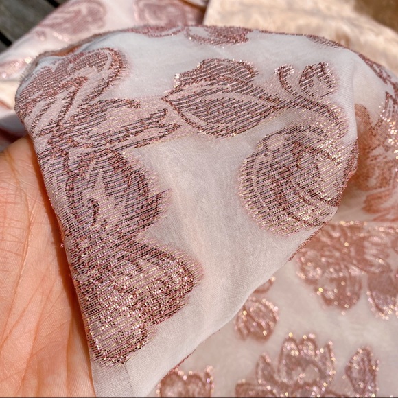 ✨ ZARA BLUSH ROSE GOLD FLORAL MAXI DRESS! - Picture 10 of 16